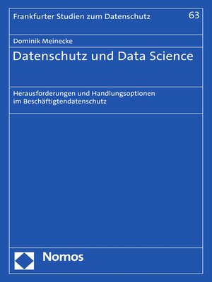 cover image of Datenschutz und Data Science